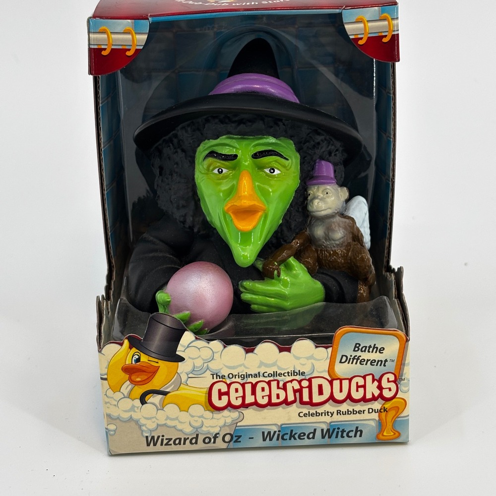 CelebriDucks Wizard of Oz Wicked Witch Rubber‎ Duck NIB Collectible
Limited Ed